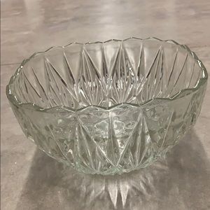 Glass Fruit Punch Bowl Vintage